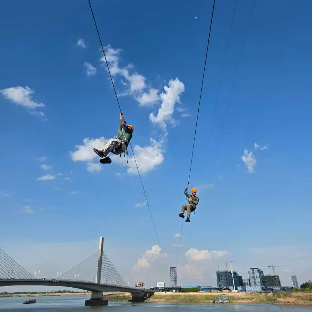 Mekong Zipline Mekong Thrill the Heart of Phnom Penh