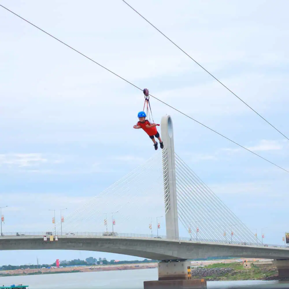 Mekong Zipline Round Trip Superman